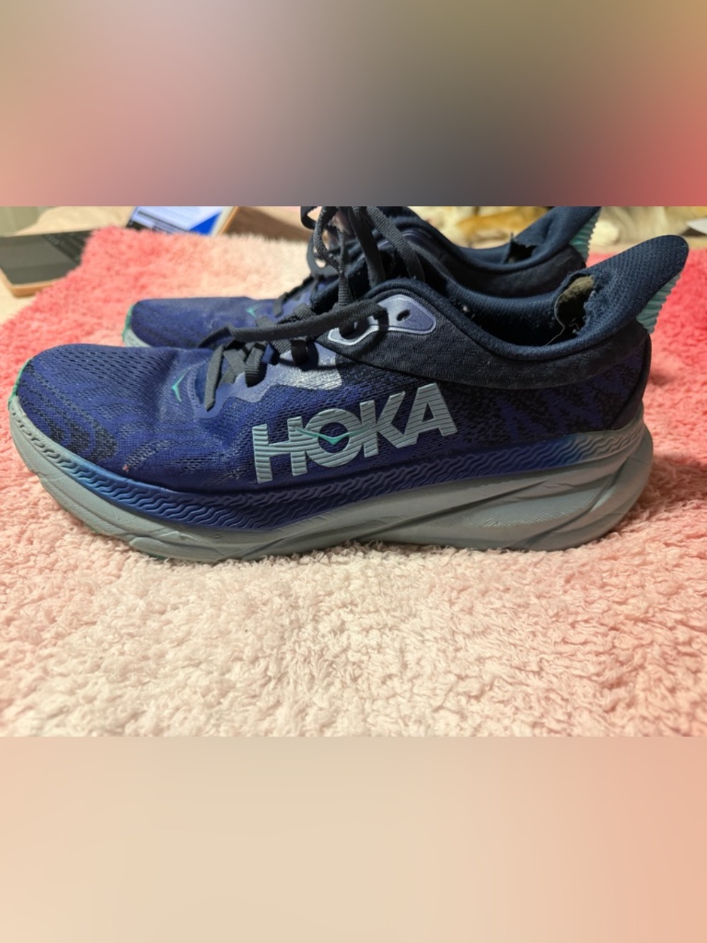 Hoka Navy Blue Challenger ATR 7 Running Shoes